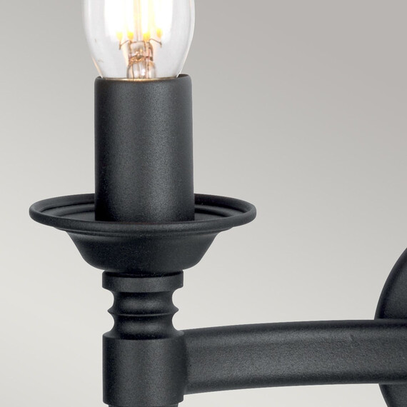 Аплик Saxon 2xE14 Black Elstead Lighting SAX2-BLK | Osvetlenieto.bg