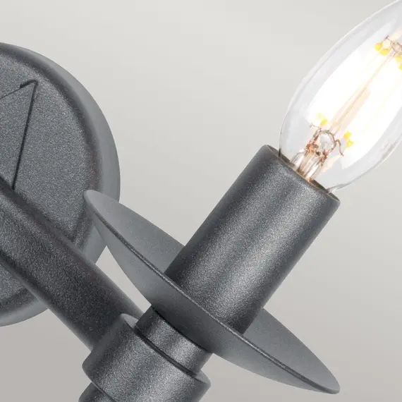 Аплик Warwick 2xE14 Graphite Black Elstead Lighting WR2-GRAPHITE | Osvetlenieto.bg