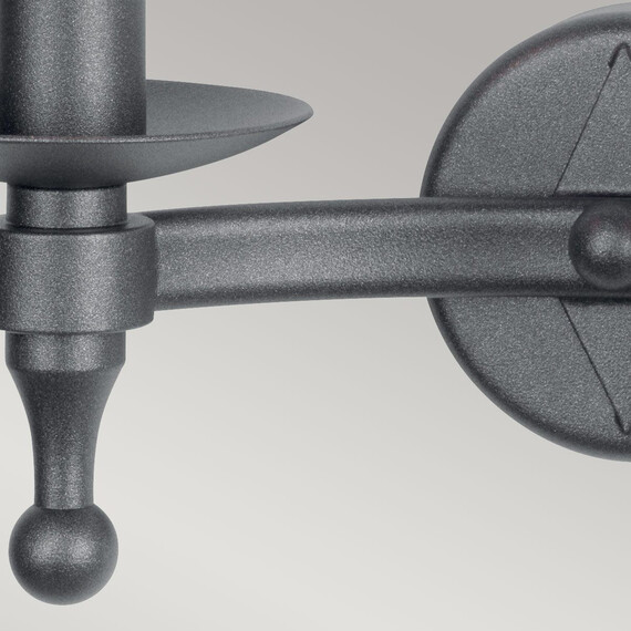 Аплик Warwick 2xE14 Graphite Black Elstead Lighting WR2-GRAPHITE | Osvetlenieto.bg