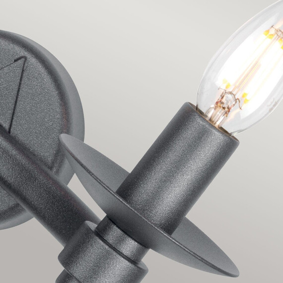 Аплик Warwick 2xE14 Graphite Black Elstead Lighting WR2-GRAPHITE | Osvetlenieto.bg