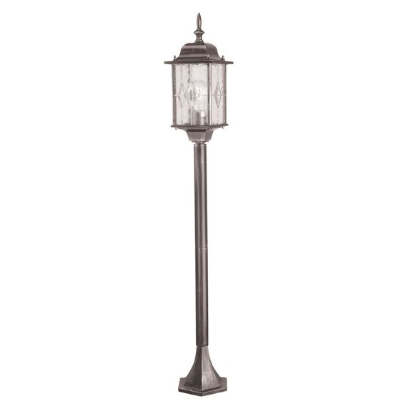 Градински стълб Wexford 1xE27 Black Silver Elstead Lighting WX4 | Osvetlenieto.bg