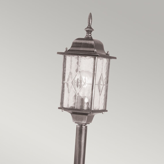 Градински стълб Wexford 1xE27 Black Silver Elstead Lighting WX4 | Osvetlenieto.bg