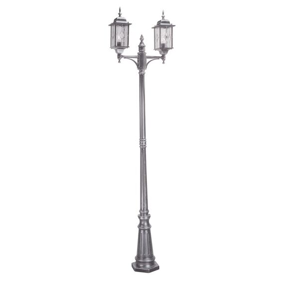 Градински стълб Wexford 2xE27 Black Silver Elstead Lighting WX8 | Osvetlenieto.bg