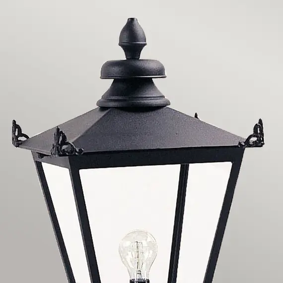 Градински стълб Wilmslow 1xE27 Lantern Head Only Black Elstead Lighting WSLL1-BLACK | Osvetlenieto.bg