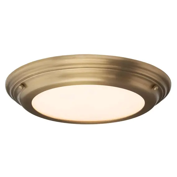 LED Плафон Welland Aged Brass Elstead Lighting WELLAND-F-AB | Osvetlenieto.bg