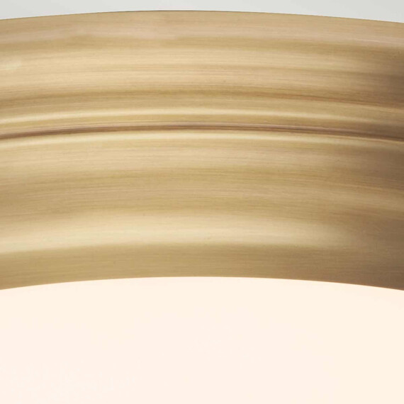 LED Плафон Welland Aged Brass Elstead Lighting WELLAND-F-AB | Osvetlenieto.bg
