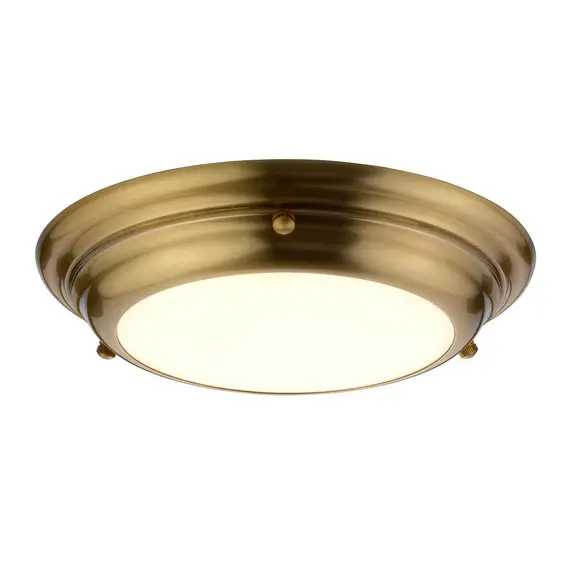 LED Плафон Welland Mini LED Aged Brass Elstead Lighting WELLAND-F-S-AB | Osvetlenieto.bg