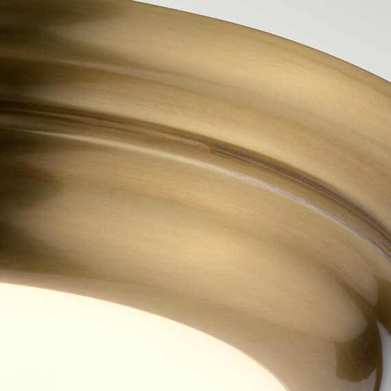 LED Плафон Welland Mini LED Aged Brass Elstead Lighting WELLAND-F-S-AB | Osvetlenieto.bg