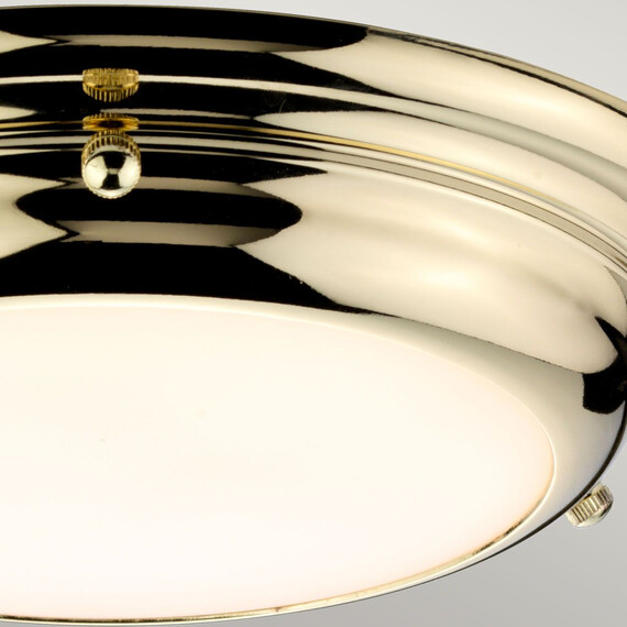 LED Плафон Welland Mini LED Polished Brass Elstead Lighting WELLAND-F-S-PB | Osvetlenieto.bg