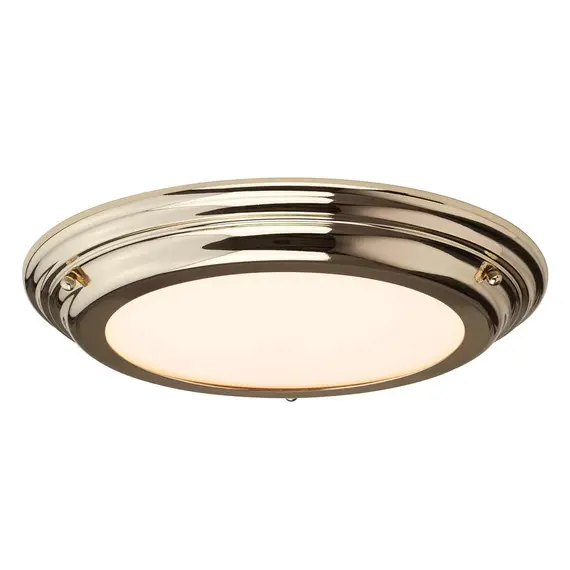 LED Плафон Welland Polished Brass Elstead Lighting WELLAND-F-PB | Osvetlenieto.bg