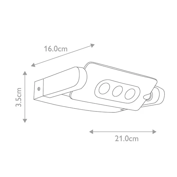 LED Външен аплик Sigmund Graphite Elstead Lighting SIGMUND-3W | Osvetlenieto.bg