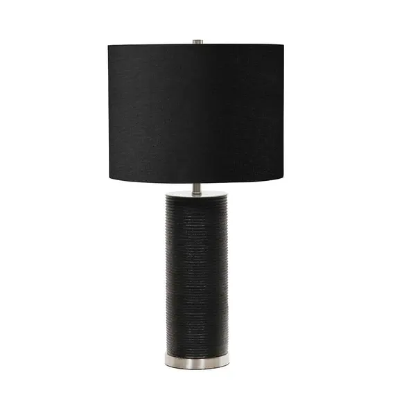 Настолна лампа Ripple 1xE27 Black Black Shade Elstead Lighting RIPPLE-TL-BLK | Osvetlenieto.bg