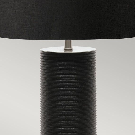 Настолна лампа Ripple 1xE27 Black Black Shade Elstead Lighting RIPPLE-TL-BLK | Osvetlenieto.bg
