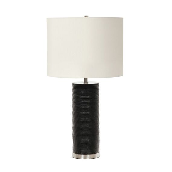 Настолна лампа Ripple 1xE27 Black White Shade Elstead Lighting RIPPLE-TL-BLK-W | Osvetlenieto.bg