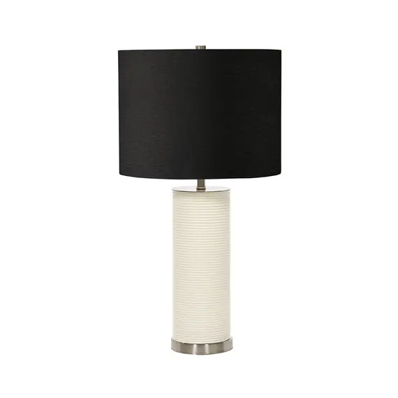 Настолна лампа Ripple 1xE27 White Black Shade Elstead Lighting RIPPLE-TL-WHT-B | Osvetlenieto.bg
