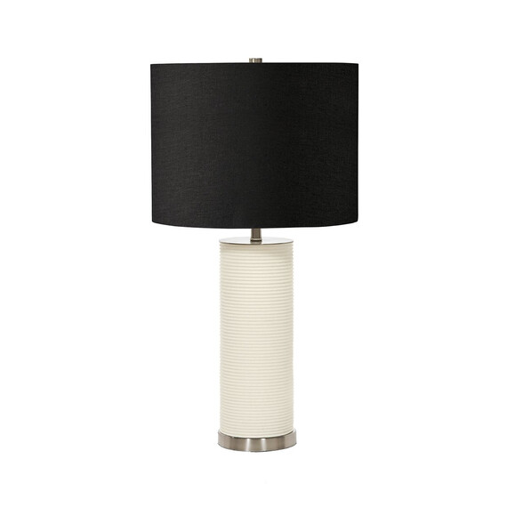 Настолна лампа Ripple 1xE27 White Black Shade Elstead Lighting RIPPLE-TL-WHT-B | Osvetlenieto.bg