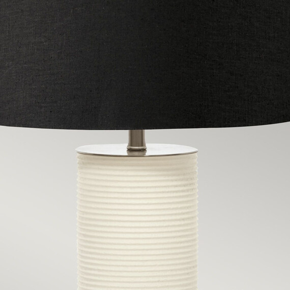 Настолна лампа Ripple 1xE27 White Black Shade Elstead Lighting RIPPLE-TL-WHT-B | Osvetlenieto.bg