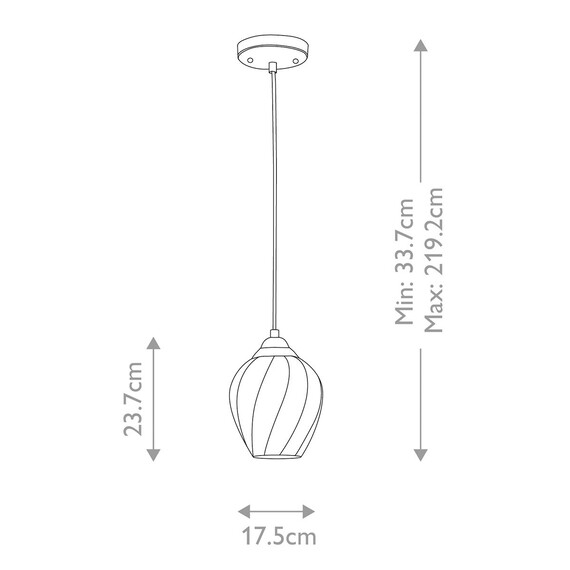 Пендел Tiber 1xE27 Brushed Brass Amber Glass Elstead Lighting TIBER-P-AMBER | Osvetlenieto.bg