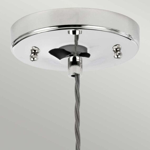 Пендел Tiber 1xE27 Polished Nickel Clear Glass Elstead Lighting TIBER-P-CLEAR | Osvetlenieto.bg