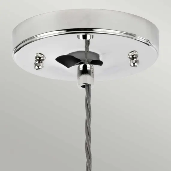 Пендел Tiber 1xE27 Polished Nickel Clear Glass Elstead Lighting TIBER-P-CLEAR | Osvetlenieto.bg