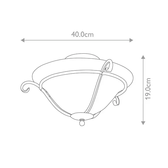 Плафон Torchiere 1xE27 Black Opal Etched Glass Elstead Lighting TCH-F-BLACK | Osvetlenieto.bg