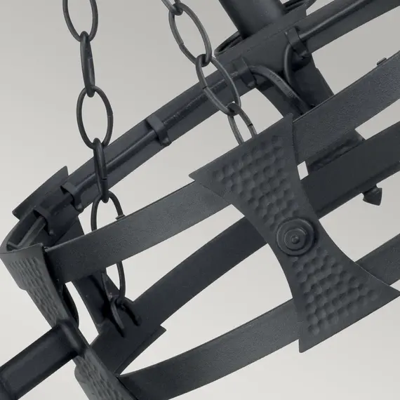 Полилей Saxon 3xE14 Black Elstead Lighting SAX3-BLK | Osvetlenieto.bg