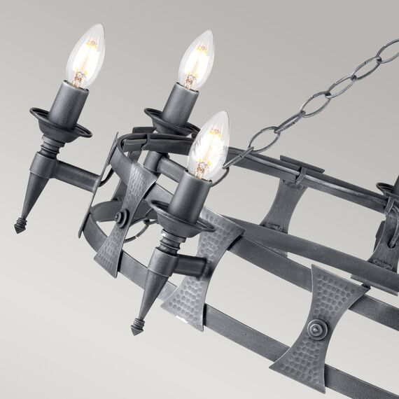 Полилей Saxon 8xE14 Black Silver Patina Elstead Lighting SAX8-BLK-SIL | Osvetlenieto.bg Полилей Saxon 8xE14 Black Silver Patina Elstead Lighting SAX8-BLK-SIL | Osvetlenieto.bg