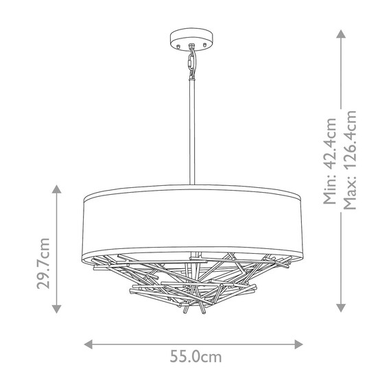Полилей Taiko 4xE27 Olde Bronze Elstead Lighting TAIKO-4P | Osvetlenieto.bg