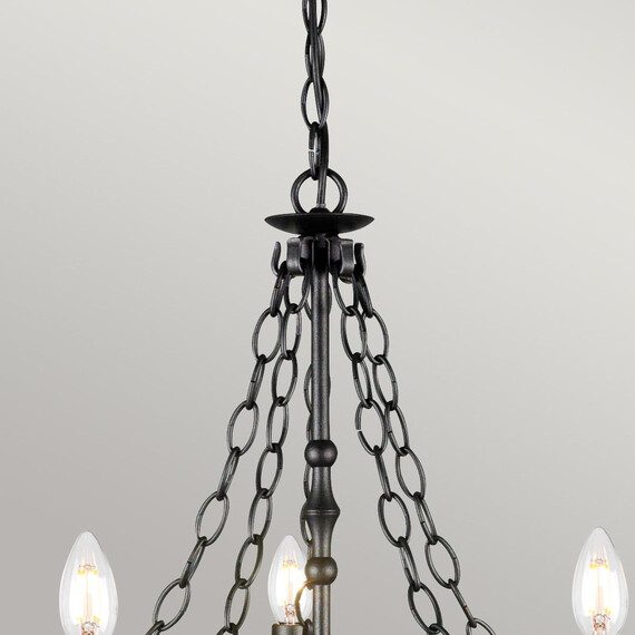 Полилей Warwick 5xE14 Graphite Black Elstead Lighting WR5-GRAPHITE | Osvetlenieto.bg