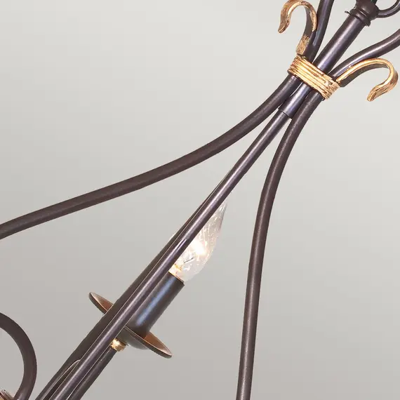 Полилей Windermere 3xE14 Rust Gold Elstead Lighting WM3 | Osvetlenieto.bg