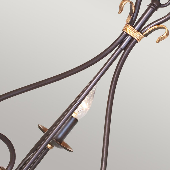 Полилей Windermere 3xE14 Rust Gold Elstead Lighting WM3 | Osvetlenieto.bg