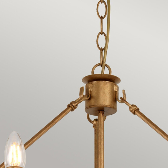 Полилей Windsor 12xE14 Gold Patina Elstead Lighting WINDSOR12-GOLD | Osvetlenieto.bg