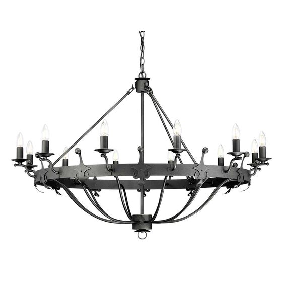 Полилей Windsor 12xE14 Graphite Elstead Lighting WINDSOR12-GR | Osvetlenieto.bg