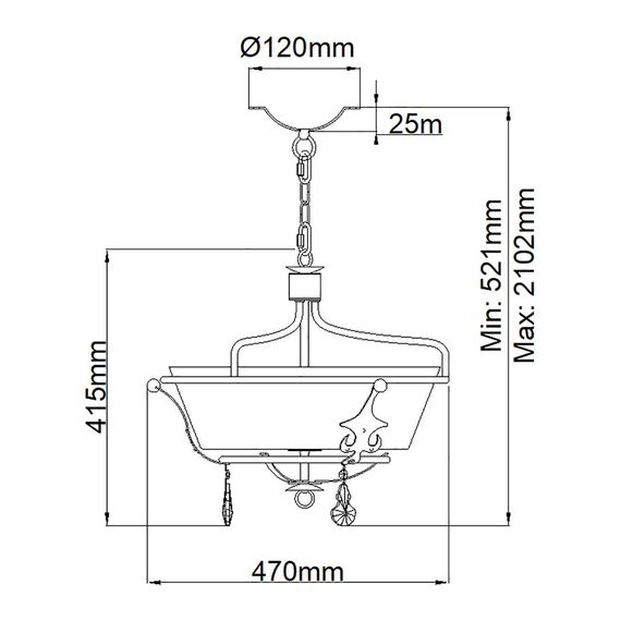 Полилей Windsor 3xE27 Gold Patina Elstead Lighting WINDSOR-SF-GOLD | Osvetlenieto.bg Полилей Windsor 3xE27 Gold Patina Elstead Lighting WINDSOR-SF-GOLD | Osvetlenieto.bg