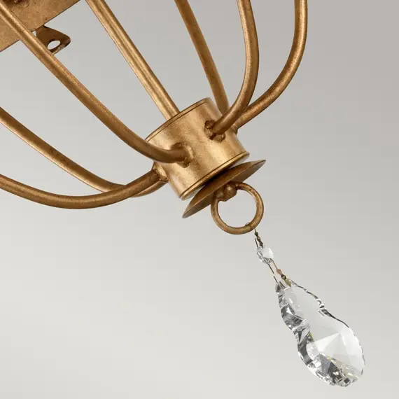 Полилей Windsor 6xE14 Gold Patina Elstead Lighting WINDSOR6-GOLD | Osvetlenieto.bg