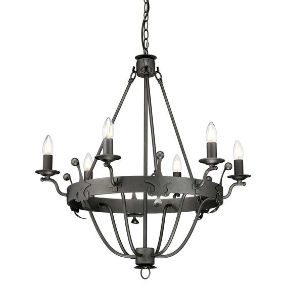 Полилей Windsor 6xE14 Graphite Elstead Lighting WINDSOR6-GR | Osvetlenieto.bg