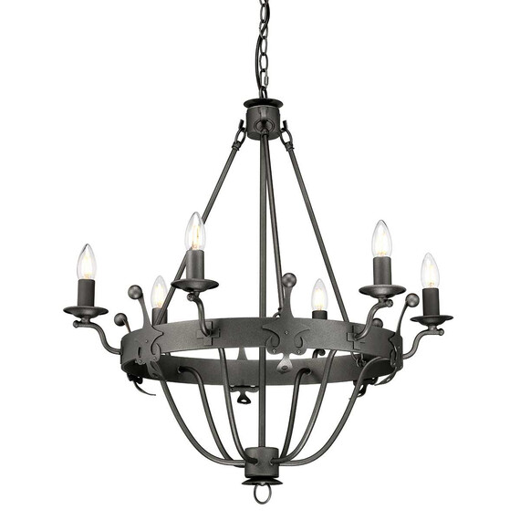 Полилей Windsor 6xE14 Graphite Elstead Lighting WINDSOR6-GR | Osvetlenieto.bg