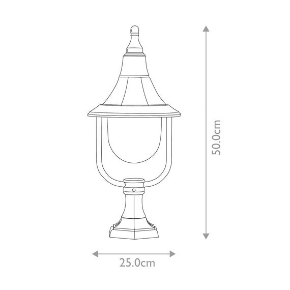 Стояща лампа Shannon 1xE27 Pedestal Black Elstead Lighting SHANNON-PED | Osvetlenieto.bg
