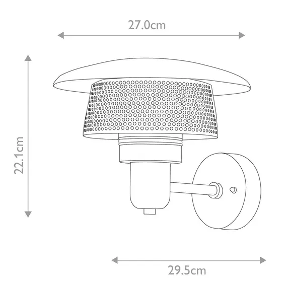 Външен аплик Saturne 1xE27 Grey Elstead Lighting SATURNE | Osvetlenieto.bg