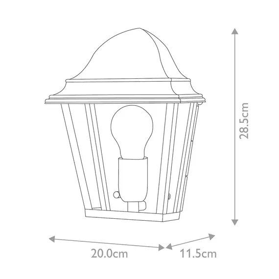 Външен аплик St James 1xE27 Aged Brass Elstead Lighting ST-JAMES-BRASS | Osvetlenieto.bg