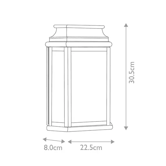 Външен аплик St Martins 1xE27 Aged Brass Elstead Lighting ST-MARTINS-BR | Osvetlenieto.bg