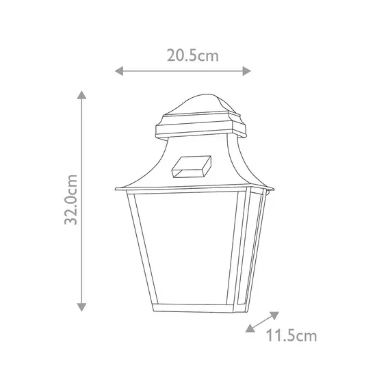 Външен аплик St Pauls 1xE27 Aged Brass Elstead Lighting ST-PAULS-BRASS | Osvetlenieto.bg