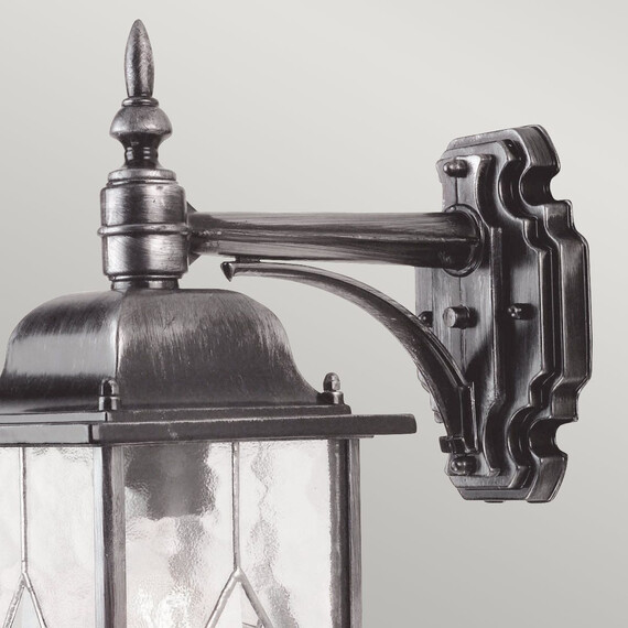 Външен аплик Wexford 1xE27 Down Black Silver Elstead Lighting WX2 | Osvetlenieto.bg