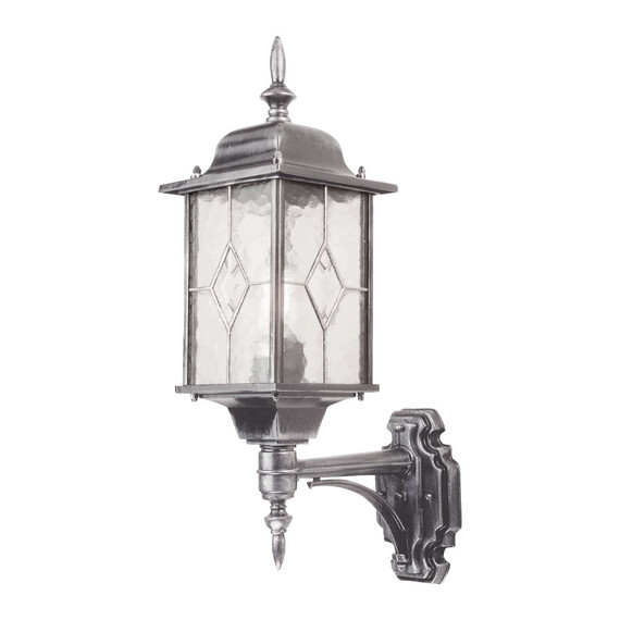 Външен аплик Wexford 1xE27 Up Black Silver Elstead Lighting WX1 | Osvetlenieto.bg