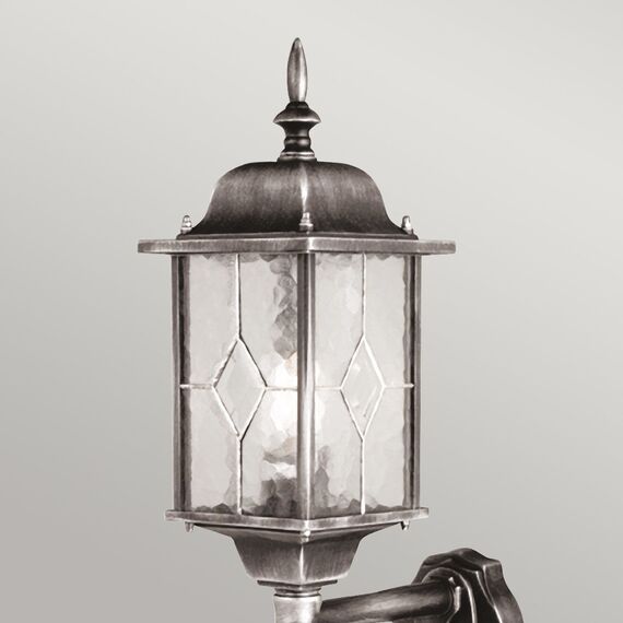 Външен аплик Wexford 1xE27 Up PIR Black Silver Elstead Lighting WX1-PIR | Osvetlenieto.bg Външен аплик Wexford 1xE27 Up PIR Black Silver Elstead Lighting WX1-PIR | Osvetlenieto.bg