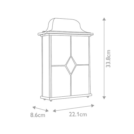 Външен аплик Wexford 2xE27 Half Lantern Black Silver Elstead Lighting WX7 | Osvetlenieto.bg Външен аплик Wexford 2xE27 Half Lantern Black Silver Elstead Lighting WX7 | Osvetlenieto.bg