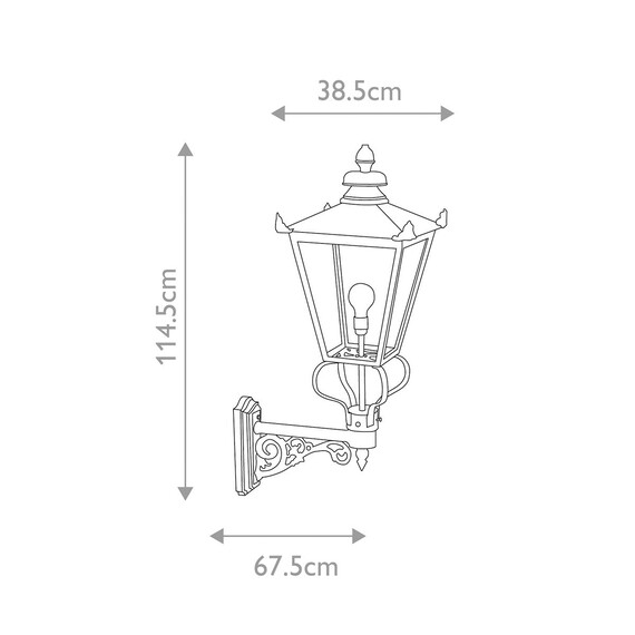Външен аплик Wilmslow 1xE27 Black Elstead Lighting WSLB1-BLACK | Osvetlenieto.bg