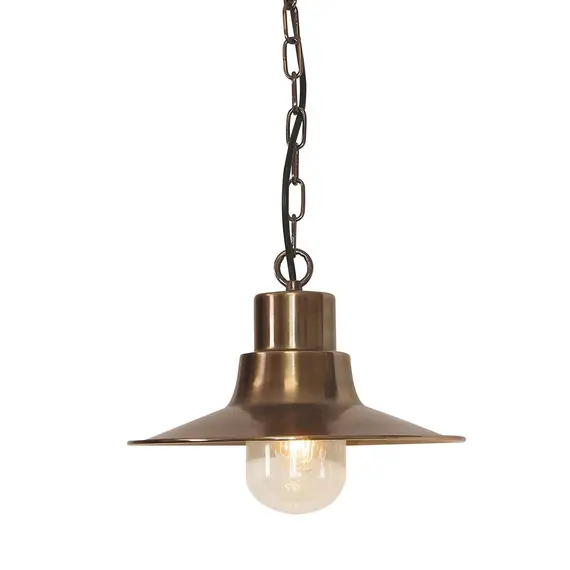 Външна висяща лампа Sheldon 1xE27 Aged Brass Elstead Lighting SHELDON-CH-BR | Osvetlenieto.bg