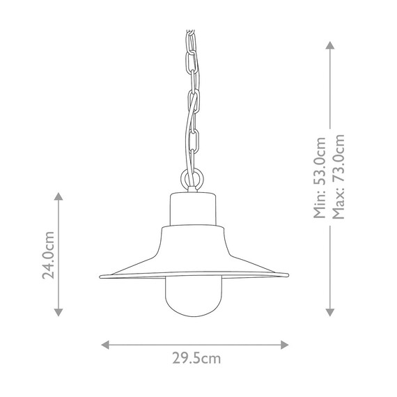 Външна висяща лампа Sheldon 1xE27 Aged Brass Elstead Lighting SHELDON-CH-BR | Osvetlenieto.bg