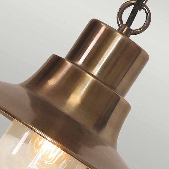 Външна висяща лампа Sheldon 1xE27 Aged Brass Elstead Lighting SHELDON-CH-BR | Osvetlenieto.bg